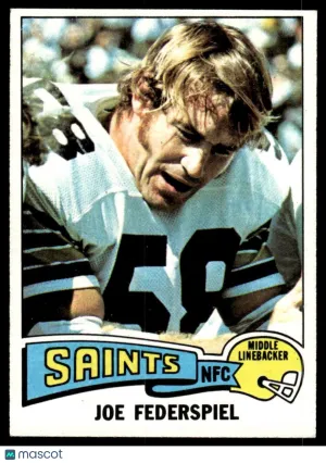 1975 Football Joe Federspiel #107