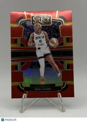 2024 Panini Select Dana Evans #73 Red Prizm 082/149