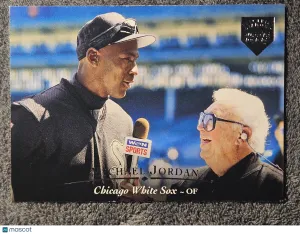 1995 Upper Deck #200 Harry Caray Michael Jordan Electric Diamond
