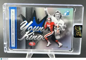 2026 Bowman Chrome Joe Montana Blue 37/150 San Francisco 49ers