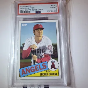 2020 Topps Shohei Ohtani 1985 Topps 35th Anniversary PSA 8