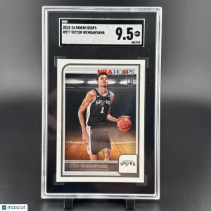 2023-24 Panini NBA Hoops Victor Wembanyama #277 [Base] Rookie Base Set SGC 9.5