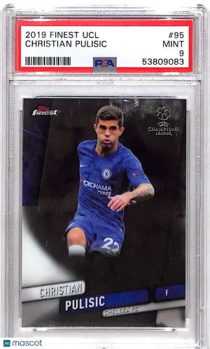 2019 Finest UEFA Champions League Christian Pulisic #95 PSA 9 Chelsea