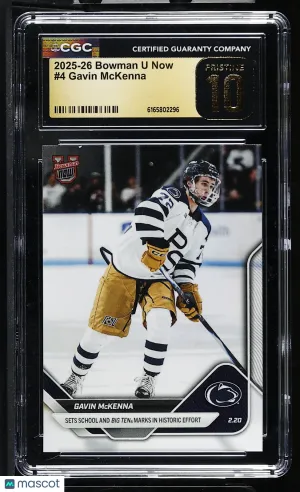 2025-26 Bowman U Now Gavin McKenna Rookie #4 CGC 10 Penn State Nittany Lions