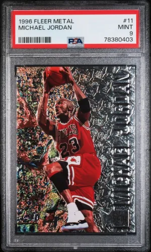 1996 Metal Michael Jordan PSA 9