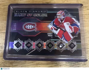 2032/23 Black Diamond Relic Carey Price 20/22 BAND OF COLOR Montreal Canadiens