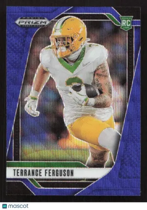 2025 Panini Prizm Draft Picks Terrance Ferguson #99 Prizms Blue Wave SN