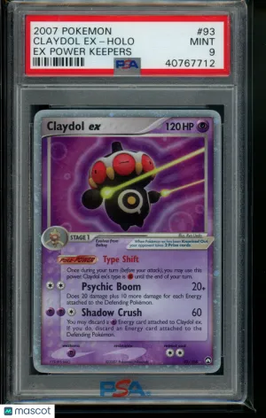 2007 Pokemon EX Power Keepers Claydol EX Power Keepers #93 PSA 9