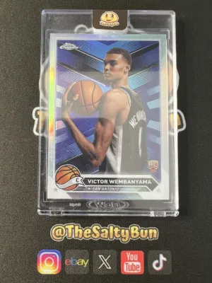 2023-24 Topps Chrome Victor Wembanyama #1 Silver Refractor Rookie RC Spurs