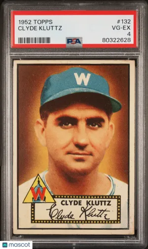 1952 Topps Clyde Kluttz #132 PSA 4