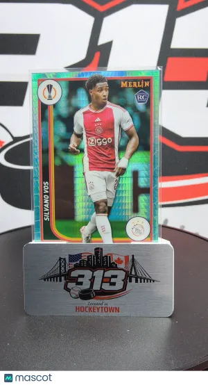 2023-24 Topps Merlin UEFA Club Competitions Silvano Vos #8 Green Prizm RC