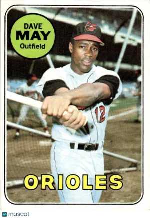 1969 Baseball Card Dave May #113