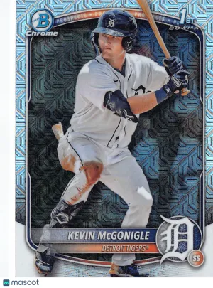 2025 Topps Bowman Chrome Kevin McGonigle Mega Box Mojo Refractor #BCP-79 Detroit Tigers