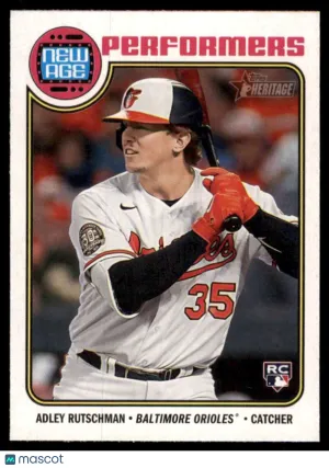 2023 Topps Heritage Adley Rutschman #NA-3 Baltimore Orioles