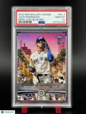 2022 Topps Chrome Julio Rodriguez #RL-9 Green / Parallel/Variety Rookie Insert PSA 10