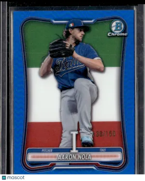2026 Bowman Chrome World Baseball Classic Aaron Nola #WBC-77 Blue Refractor /150