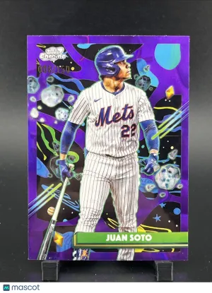 2025 Topps Cosmic Chrome Juan Soto #143 Purple Nebula Refractor / Parallel/Variety Base Set