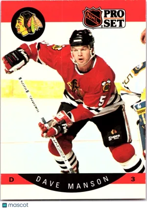 1989 Pro Set Dave Manson #54
