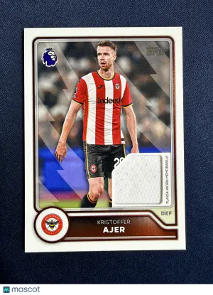 2026 Topps Flagship Premier League Kristoffer Ajer #BR-KA Base Card Relic Base Card Relic