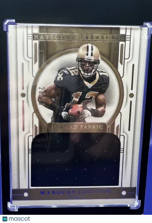 2023 Panini National Treasures Football Marques Colston Framed Fabric 23/49 Memorabilia New Orleans Saints