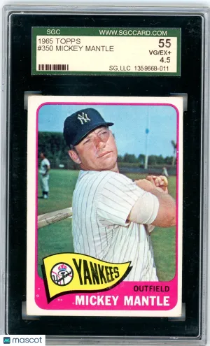 1965 Topps Mickey Mantle #350 SGC 4.5
