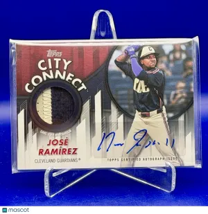 2026 Topps Baseball City Connect Swatch Collection José Ramírez #CC2-JRA City Connect /10 Short Print Parallel/Variety G