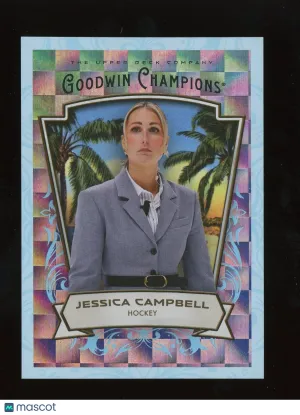 Jessica Campbell 2026 Upper Deck Goodwin Champions #18 Blue Checkers 230/299 Seattle Kraken