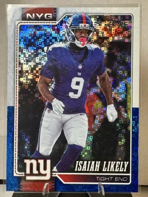 2026 Topps Flagship Football Isaiah Likely White & Blue #206 New York Giants