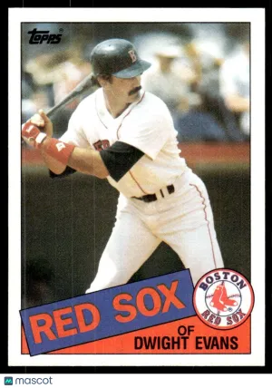 1985 Baseball Card Dwight Evans #580