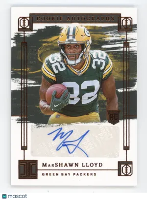 2024 Panini Impeccable Rookie Autograph MarShawn Lloyd #RA-MLD Bronze 19/35 RC