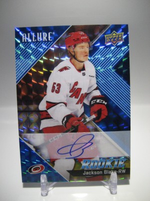 2024-25 UD Allure Jackson Blake Blue Line Rookie Auto 32/35 #143