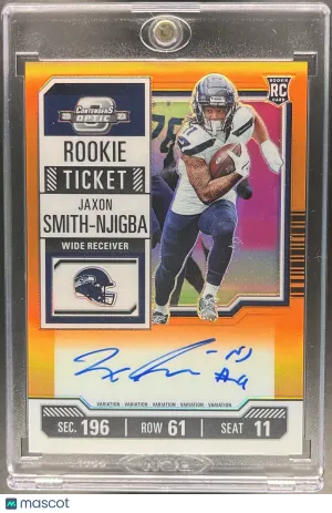 2023 Panini Contenders Optic Jaxon Smith-Njigba #117 Orange /35 RC