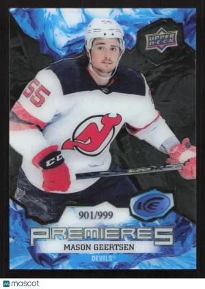 2021-22 Upper Deck Ice Mason Geertsen #185 SN,RC
