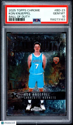 2025 Topps Chrome Ball Of Duty Kon Knueppel #BD-23 front