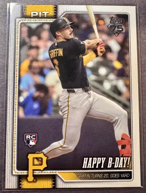 2026 Topps Update Konnor Griffin Happy Bday RC Pittsburgh Pirates