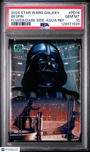 2024 Topps Chrome Star Wars Galaxy Power Of The Dark Side Bespin /199 #PD14 PSA 10