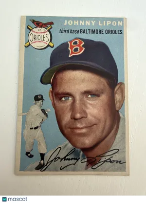 1954 Topps Johnny Lipon #19