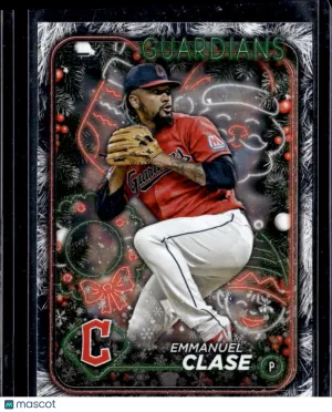 2024 Topps Holiday Emmanuel Clase #H10 Sliver Holiday Tree