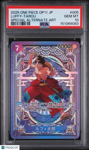 2025 One Piece Japanese Op11-A Fist Of Divine Speed #5 PSA 10
