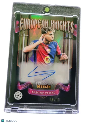 2025 Topps Merlin UEFA Club European Knights Lamine Yamal #EKA-LY /10