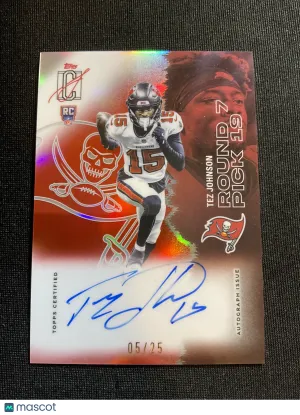 2025 Topps Signature Class Tez Johnson #124 /25 RC Topps