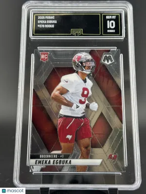 2025 Panini Mosaic Football Emeka Egbuka #376 RC GMA 10