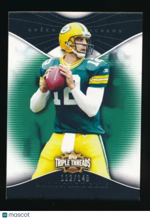 2009 Topps Triple Threads Aaron Rodgers Emerald Parallel/Variety Panini Authentic