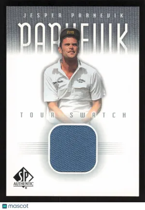 2001 SP Authentic Jesper Parnevik #JP-TS Tour Swatch MEM