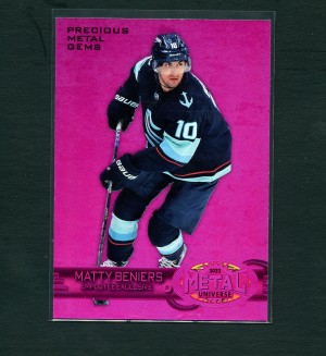 Matty Beniers UD-MB 2023 Metal Universe PMG Upper Deck Employee Exclusive