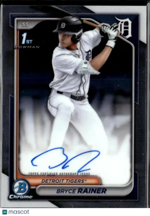 Bryce Rainer 2024 Bowman Chrome Auto Detroit Tigers