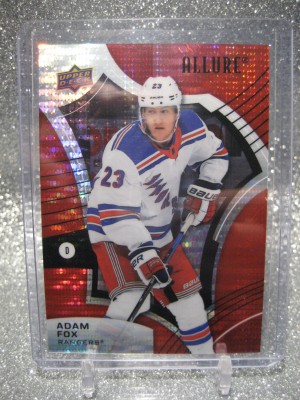 2021-22 ALLURE RED RAINBOW ADAM FOX NEW YORK RANGERS #5