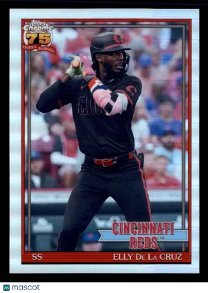 2026 Topps Chrome Elly De La Cruz #91CB-7 1991 Topps Baseball 35th Anniversary