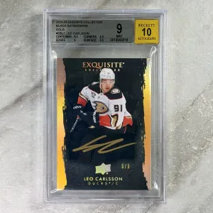 2023 Exquisite Collection Exquisite Black Auto #EB-LC (5/5) Leo Carlsson [BGS 9]