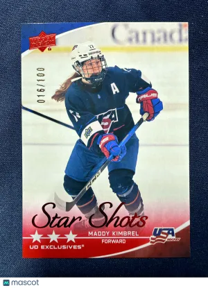 2026 Upper Deck Team USA Juniors Maddy Kimbrel #129 UD Exclusives /100